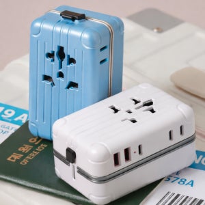 폴리폴 캐리어댑 여행용 멀티어댑터 해외 콘센트 전세계 5포트 초고속 110V 멀티탭