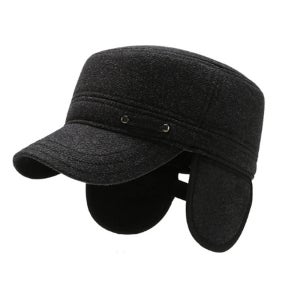 중년 남성 겨울 방한모자 귀달이 캡모자 귀덮개