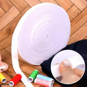 milovhi 두꺼운 납작 고무줄 다용도 넓은 고무밴드 허리밴드 바지 수선 고무줄 끈