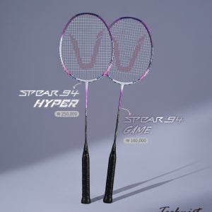 테크니스트 배드민턴 라켓 SPEAR 94 HYPER 4U 퍼플 블랙 스피어 하이퍼 우븐 카본