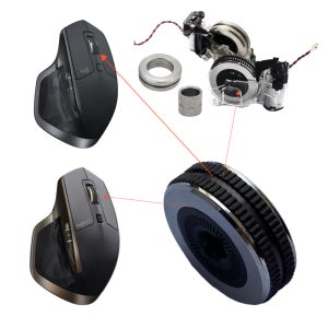 MX MASTER 1 2 2S 오리지널 스크롤 휠 파손 불량 수리 광학 휠 부품 샤프트코어