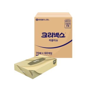 크리넥스 미용 각티슈 70매, 60개