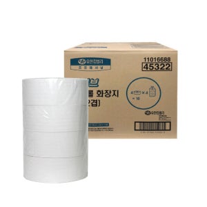 세이브 점보롤 300m(2겹) 4x4팩 총16롤 대용량 업소용 화장지 카페용 벌크