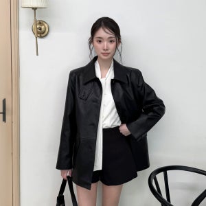 [클라비스] 미디 레더자켓_CVJLG1203M