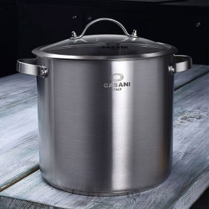 까사니 곰솥 냄비 인덕션겸용 높은 30cm 대용량 양수냄비 주방용품 스텐냄비 15L