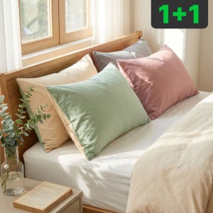 포니홈 1+1 양면 베개커버 2장 호텔 자루형 베겟 커버 덮개 여행용 5070