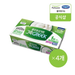 [풀무원다논] 그릭 컵 설탕무첨가 플레인 8입(90g x 8입) x 4개