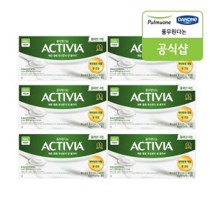 [풀무원다논] 액티비아 컵 플레인 8입(80g x 8입) x 6개