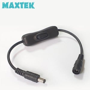 맥스텍 DC 전원 스위치 연장 케이블 ON/OFF 버튼 5.5x2.1mm