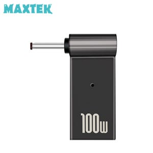 맥스텍 C타입 to DC 3.5x1.35 M/F 꺾임 변환 젠더 노트북 전원 100W PD
