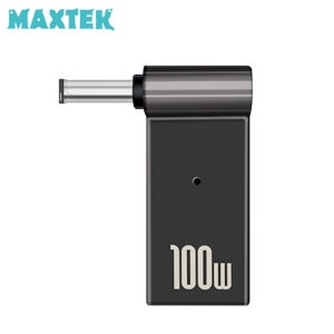 맥스텍 C타입 to DC 5.5x2.1 M/F 꺾임 변환 젠더 노트북 전원 100W PD