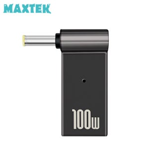 맥스텍 C타입 to DC 5.5x2.5 M/F 꺾임 변환 젠더 노트북 전원 100W PD