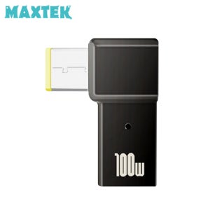 맥스텍 C타입 to DC 10x6 M/F 꺾임 변환 젠더 레노버 노트북 전원 100W PD