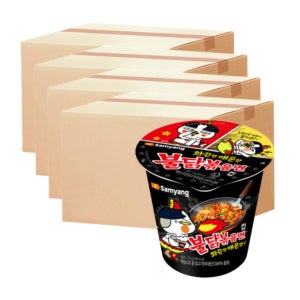 화끈하게 매운컵라면 불닭볶음면 간편식 식사대용 소컵 24개