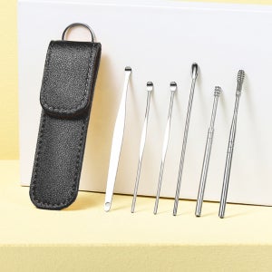 나선형 스프링 귀이개 6종세트 귀지제거기 휴대용 귀후비개 귀지청소기