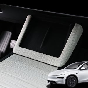 테슬라 모델Y 주니퍼 튜닝 용품 센터 콘솔 무선충전 프레임 커버 카본