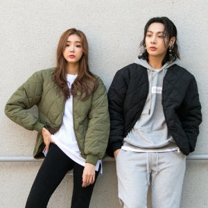 [당일출고] 남녀공용 보아털 퀼팅 집업점퍼 깔깔이 점퍼