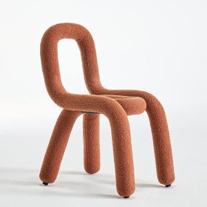 브라보가구 바바 부클레 패브릭 의자 브라운