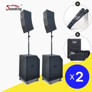 사운드킹 스트라토스 8000 공연용 교회용 컬럼어레이 스피커 1조