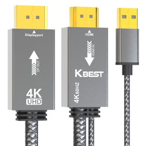 Premium HDMI to DP 4K 케이블 1m, 1개