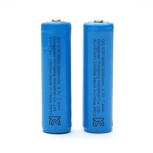 18650 충전지 보호회로 내장형 리튬 배터리 2000mAh 2p