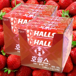 호올스 스틱 스트로베리 27.9g 20개 3각 딸기 목캔디 금연사탕 캔디 사탕 간식