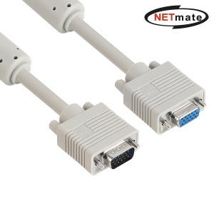 강원전자 넷메이트 RGB 3+6 모니터 연장 케이블 3m (베이지) NMC-R30F