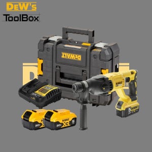 디월트 DCH 133P2 20V MAX BL 충전 로타리 햄머드릴 5.0Ah 배터리 2개