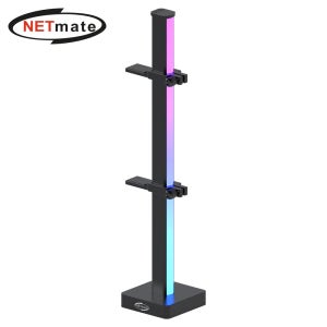 강원전자 넷메이트 ARGB 알루미늄 그래픽카드 스탠드형 지지대 (블랙) [EZDIY-FAB] NM-DPI153