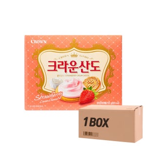 크라운 산도 딸기 크림치즈 161g 12개 1박스 납품용 마트용 매장용 대량구매 도매
