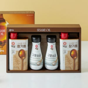 [CJ 추석 선물세트] 백설 고소함가득참기름 A호 x6입 [BOX]