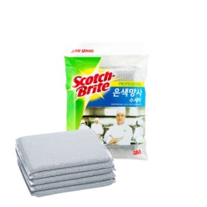 [제로스크래치] 3M 스카치브라이트 은사 수세미 제로스크래치 5개입, 20개