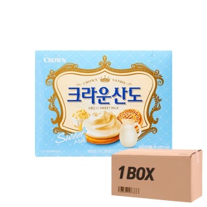 [오늘출발] 크라운산도 1박스 스윗밀크, 161g, 12개