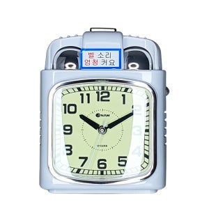 시끄러운 알람 시계 킹콩 탁상시계 H791 화이트
