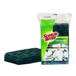 [다목적] 3M 스카치브라이트 다목적수세미 청수세미 5개입, 20개