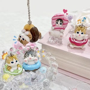 모프샌드 피규어 키링 도너츠 시리즈 고양이 가챠 모후산도 mofusand