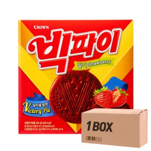 크라운 빅파이 딸기 324g 12개 1박스 납품용 마트용 매장용 대량구매 도매