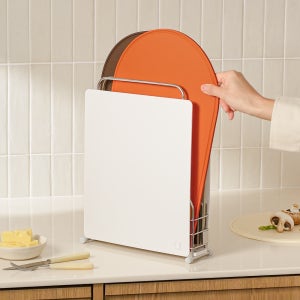 하루의공간 항균 실리콘 도마 세트 (도마 3p+스텐 거치대+물받이)