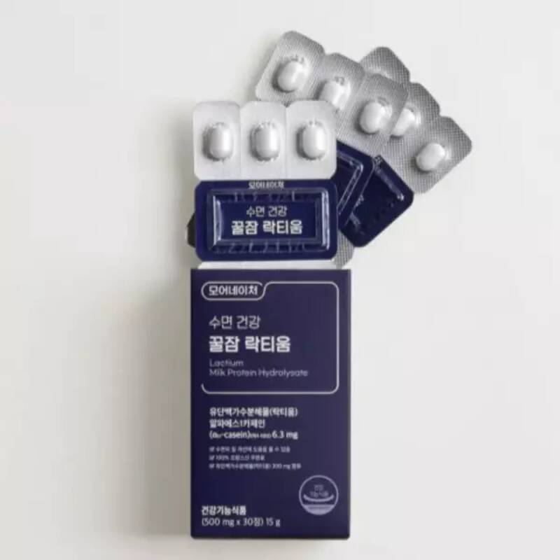 메온셀 모어네이처 락티움 테아닌 수면보조 영양제 선물 30정 BNA