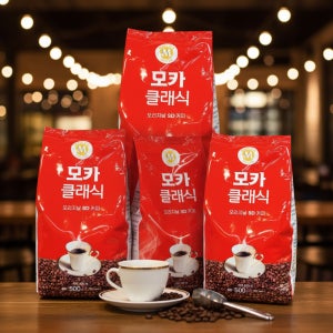 모카 클래식 오리지널SD 커피 500g 12봉 미니 자판기 원두 커피 머신 업소용 리필