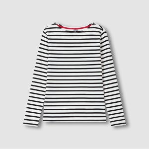 [JAJU/자주] 여 코튼 스트레치 보트넥 긴팔 티셔츠 5종택1