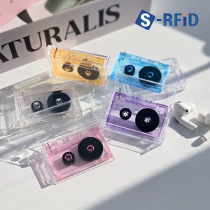 미니 카세트 테이프 키링 NFC 스티커 태그 커스텀 미니어처 앨범 CD 키홀더
