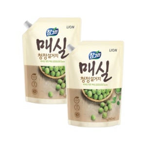 참그린 주방세제 매실청정설거지 리필 960ml, 2개