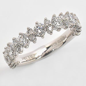 1부 천연 다이아몬드 다이아 가드링 반지 웨딩 트리지아