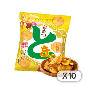 UHA미각당 오사츠 도키 시오버터, 65g, 10개