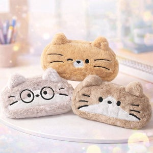 큐트캣 부드러운 고양이 캐릭터 필통 파우치