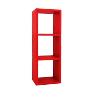 공간박스 Color 3단 박스 수납 선반 큐브 공간박스