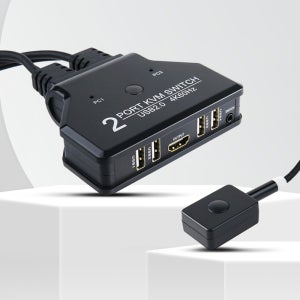 화면전환용 HDMI KVM스위치 2PC버튼전환 셀렉터 4K60Hz 선택기