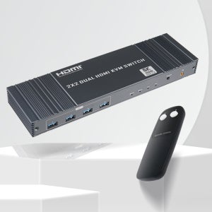 원터치전환 HDMI KVM스위치 2PC 모니터제어 8K60Hz