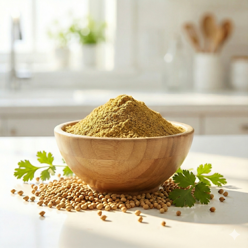 Coriander Seed Powder 1kg, Natural Spice for Commercial Use